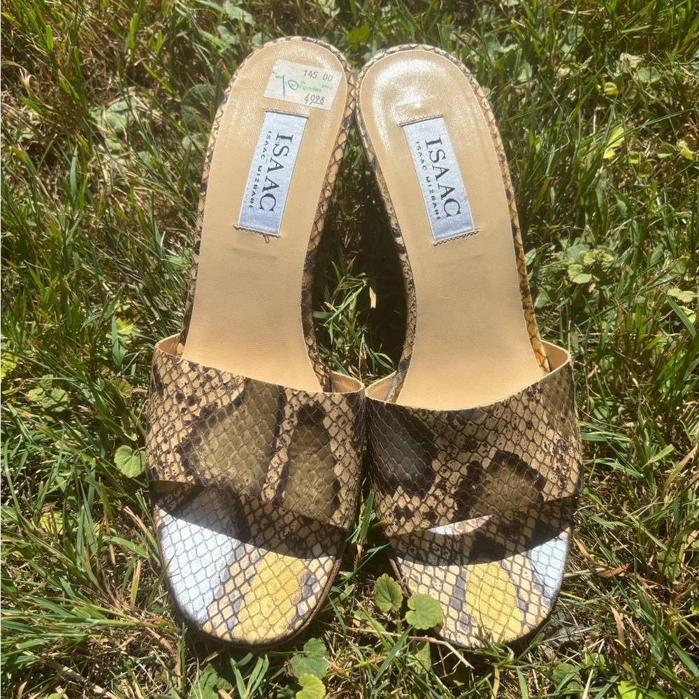 Snakeskin baddie heels ✨ (CHECK description)